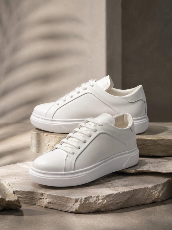 Sneakeers blanches pour homme