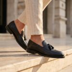 Tassel Loafer en Cuir Véritable NOIR – Image 3