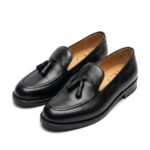 Tassel Loafer en Cuir Véritable NOIR
