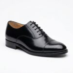 Oxford Cap Toe en Cuir Véritable Noir – Image 3