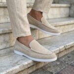 Mocassin en Daim Beige Gavalino – Image 3