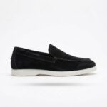 Mocassin Slip-On en Daim Noir GAVALINO – Image 2