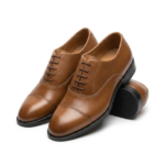 Derby Cap Toe en Cuir Marron – Image 3